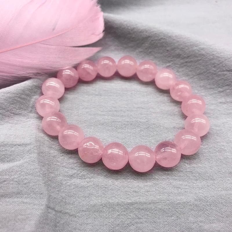 Rose Quartz Bracelet  Healing Aura Crystals