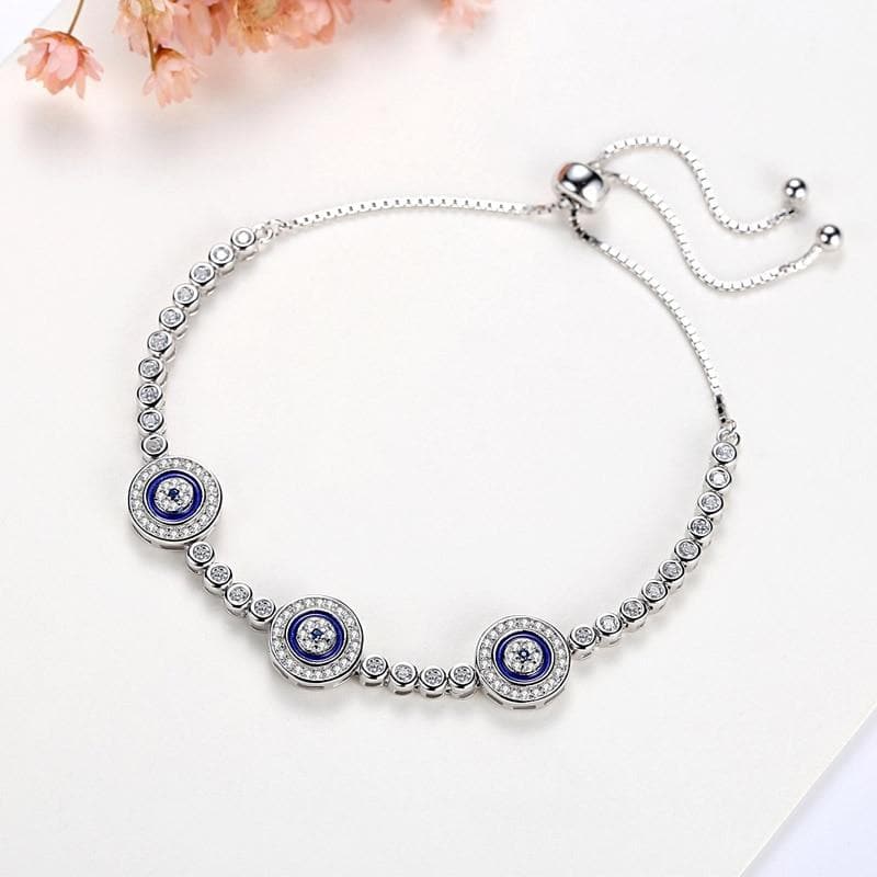 Buy Ahilya Jewels 92.5 Sterling Silver Evil Eye Bracelet for Women Online  At Best Price @ Tata CLiQ