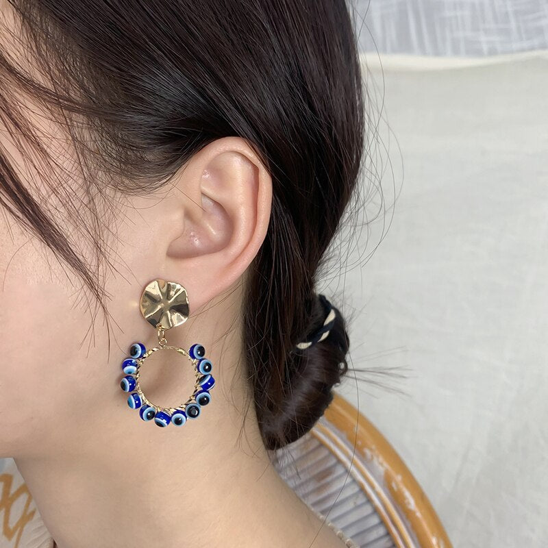 Buy SWAROVSKI Symbolic Evil Eye Hoop Pierced Earrings  Shoppers Stop